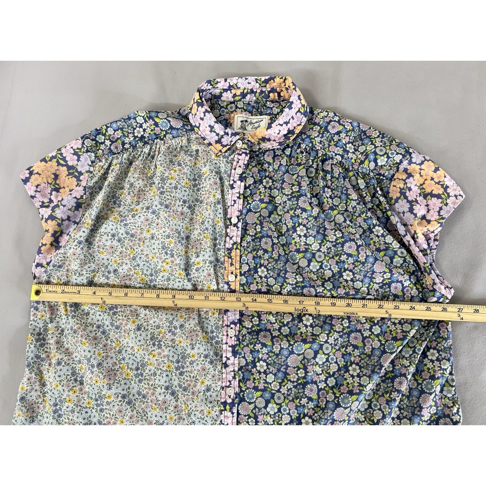 Womens Vintage American Eagle Patchwork Calico Co… - image 8